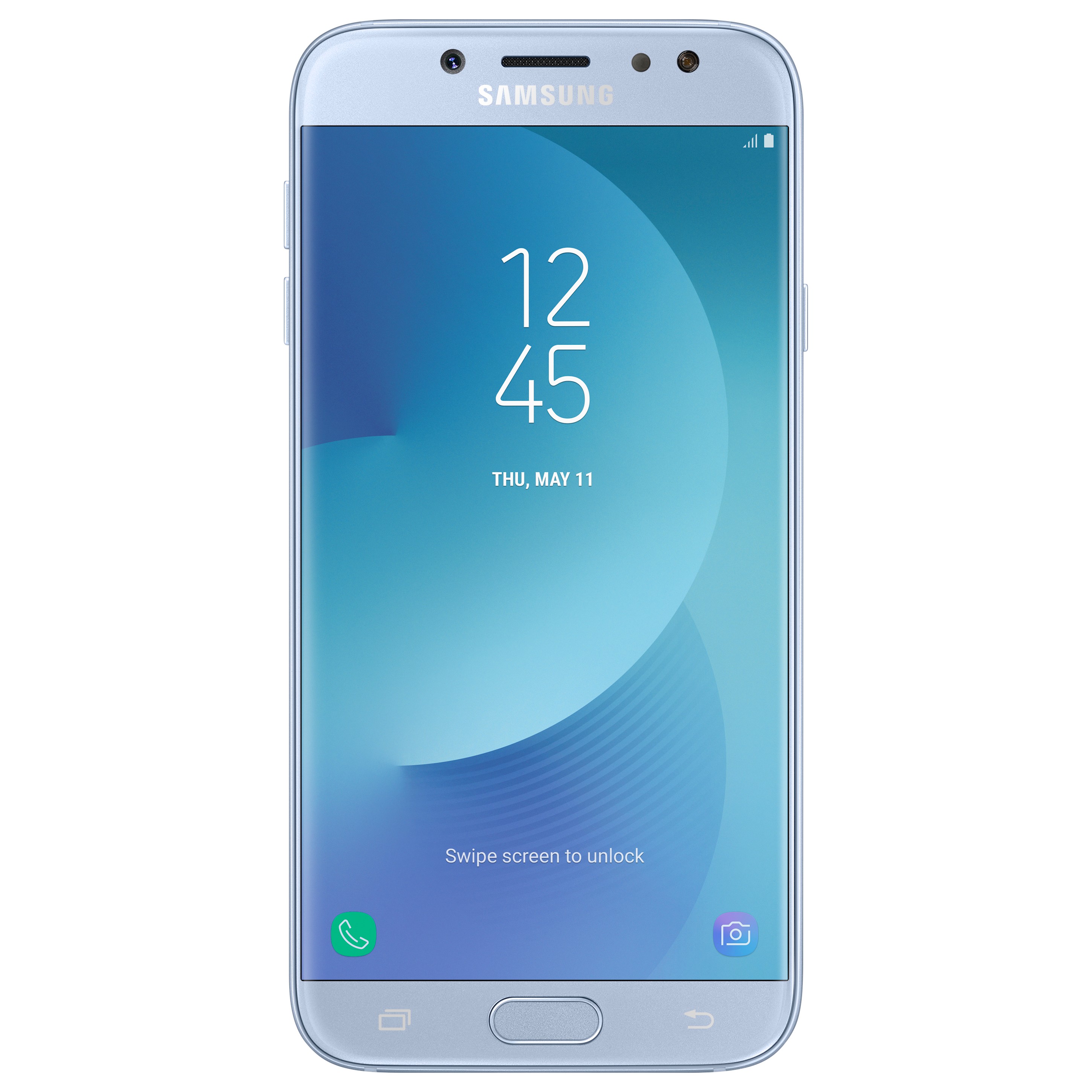 Samsung Galaxy J7 2017 smartphone (silver/blå)