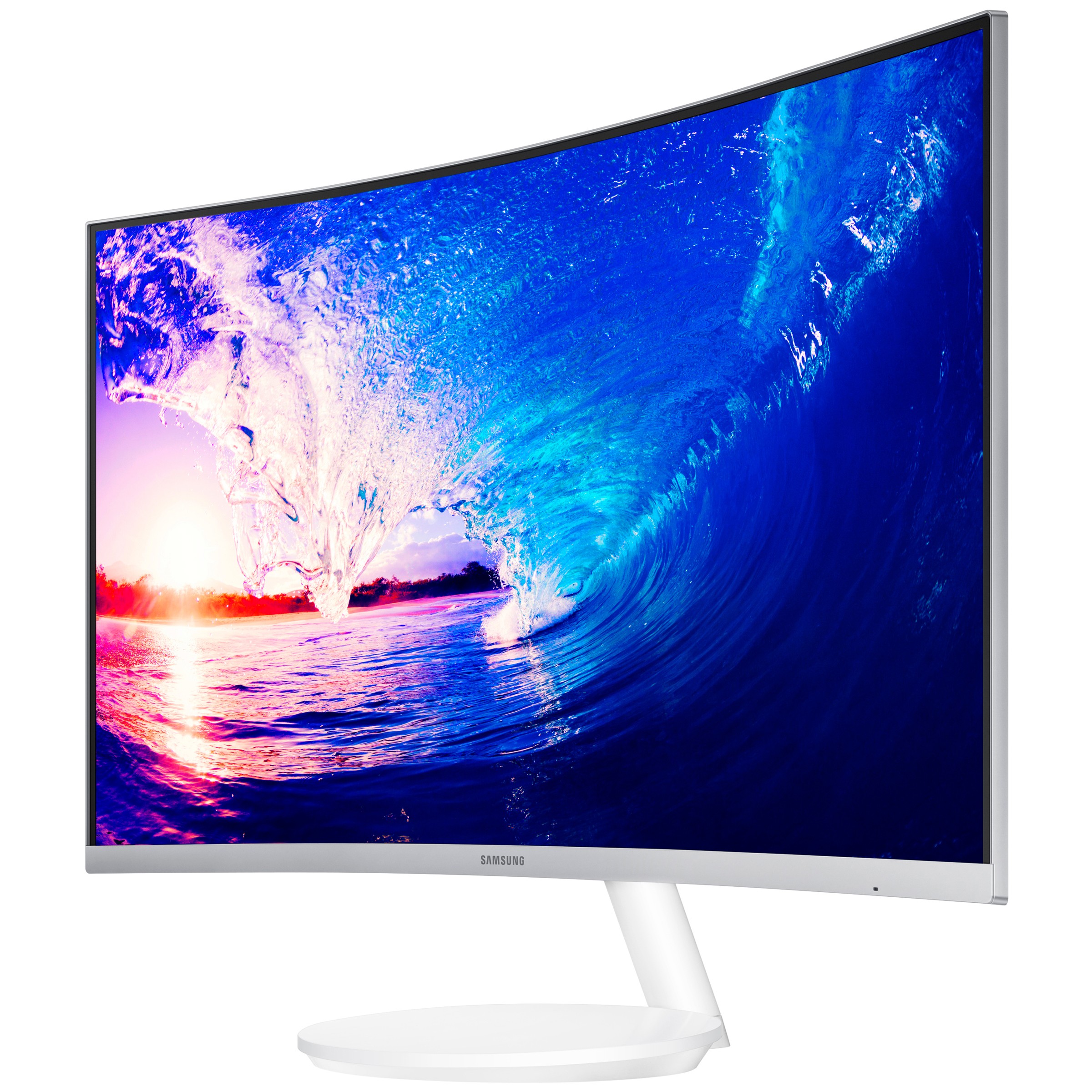 Samsung Curved C27F581 27" bildskärm (vit)