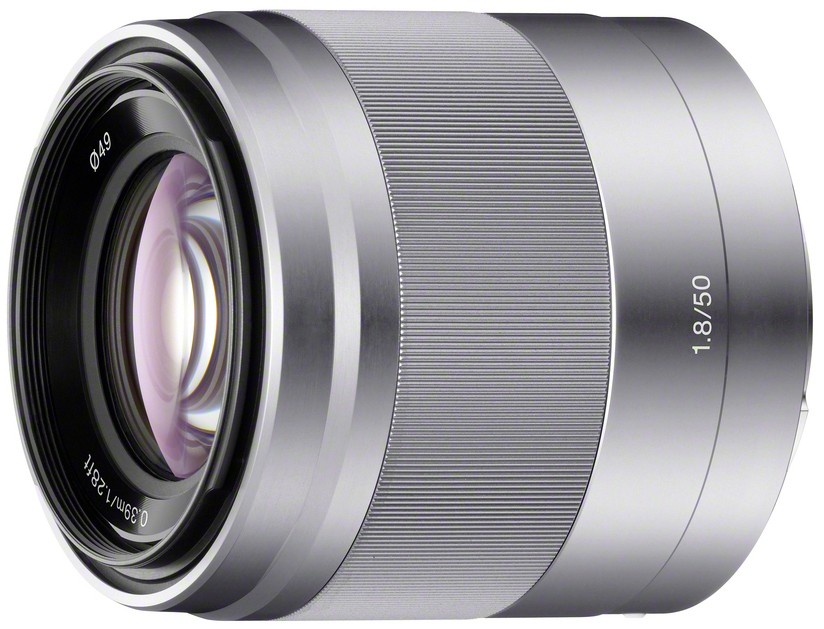 Sony Objektiv 50 mm SEL50F18 (silver)