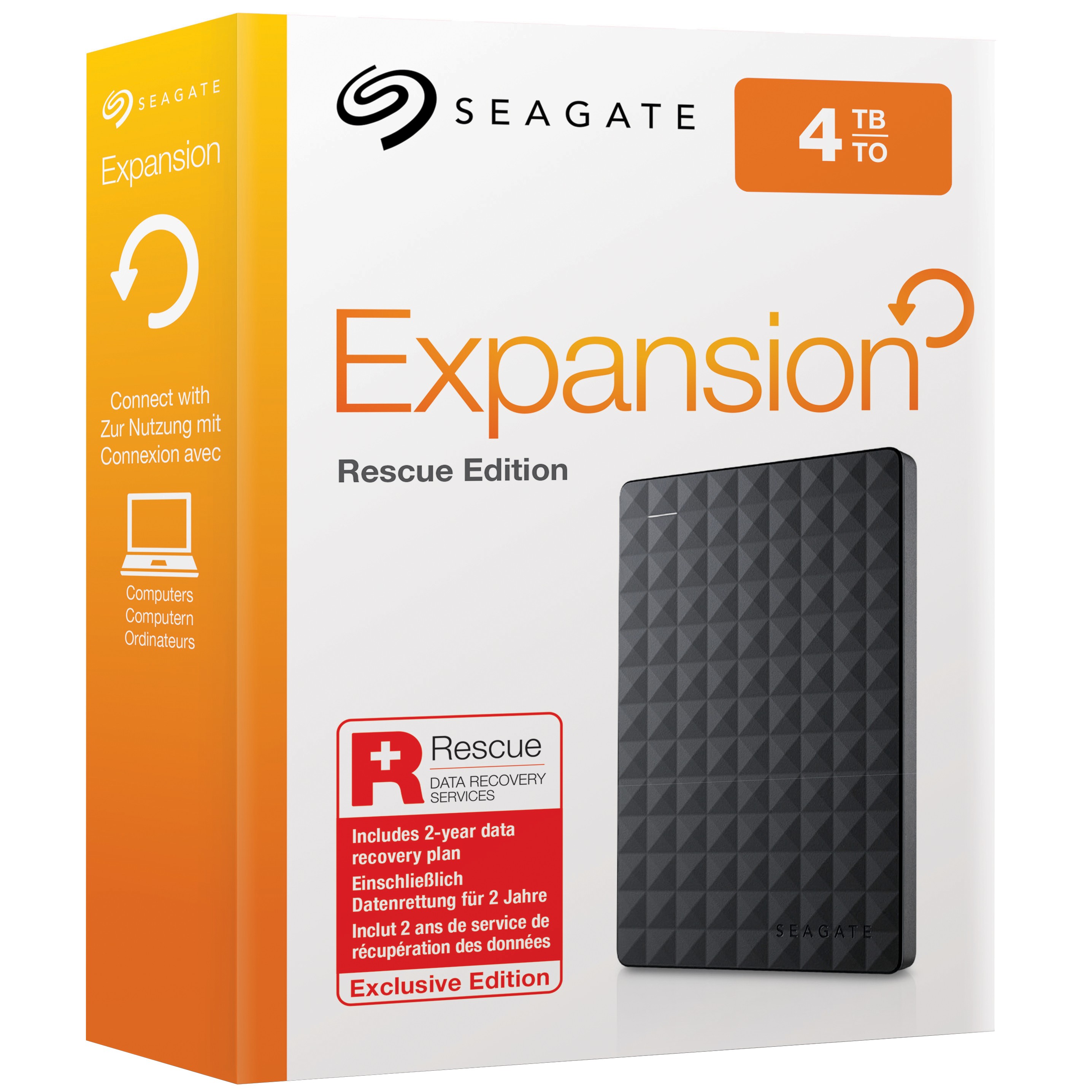 Seagate Expansion Portable 4 TB HDD Rescue Edition